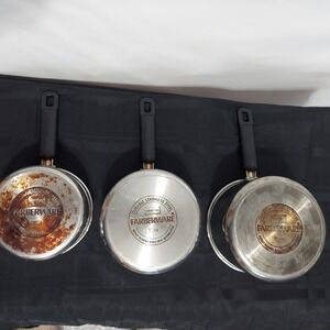Farberware 1 Qt,‎ 1.5 Qt, 2 Qt Durable Stainless Steel Saucepans Pot